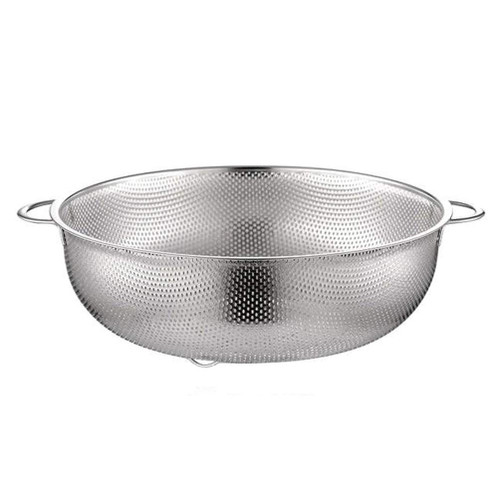 Cabilock Over Sink Strainer Stainless Steel Colander Mesh Colander Baskets Colander Bowl Vegetable Fruit Strainer Storage Basket for Kitchen Home Restaurant Stainless Steel Strainer
