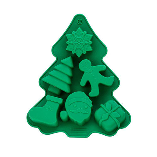 Christmas Theme Series Fondant Cake Decorating Silicone Mold Pastries Chocolate Mould Candy Soap Mold DIY Baking Tool