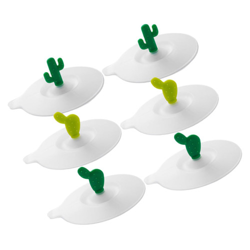 SWOOMEY 6pcs silicone cup covers tea cup lids glass cup covers silicone mug lids silicone lids beverage cup cover silicone stretch lids coffee cup lids food cover a2701 -