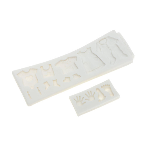 BRIGHTFUFU Baby Bottles 2pcs handmade soap mold ice block mold cake mold silicone molds de para gelatinas soap molds Ice Cubes Molds manual white chocolate mold Silica gel baby Cake Toppers