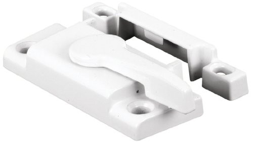 Slide-Co 171915 Sash Lock for Vertical Sliding Windows, 2-1/8 Hole Centers, Diecast Zinc Construction, White