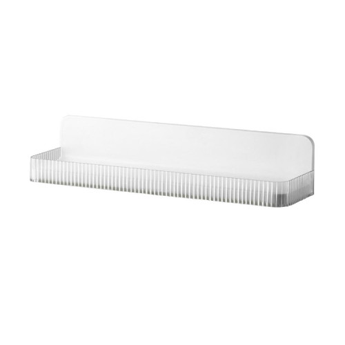 Yuly Multifunction Wall Mounted Storage Rack Self Adhesive No-Drill Shelves Wall Organizer for Kitchen Bathroom Self Adhesive Soap Sponge Holder