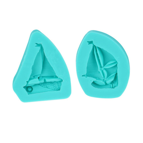 BESTOYARD 2pcs chocolate silicone molds silicone cake mold molde de para chocolate de para gelatinas chocolate mold cake molds kitchen cake mold boat fondant cake