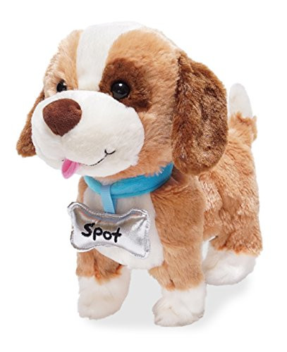 Cuddle Barn Talks & Walks Plush Toy 10 inches Dog My Favorite Pet Spot