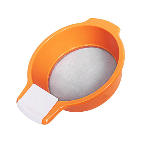 Yardwe 1pc Garden Soil Sieve Baking Sieve Hand Sifter Mesh Garden Sieve Plastic Garden Sieve Soil Strainer Flour Sieve Garden Riddle Soil Riddle Filter Cake Abs Plastic Stainless Steel