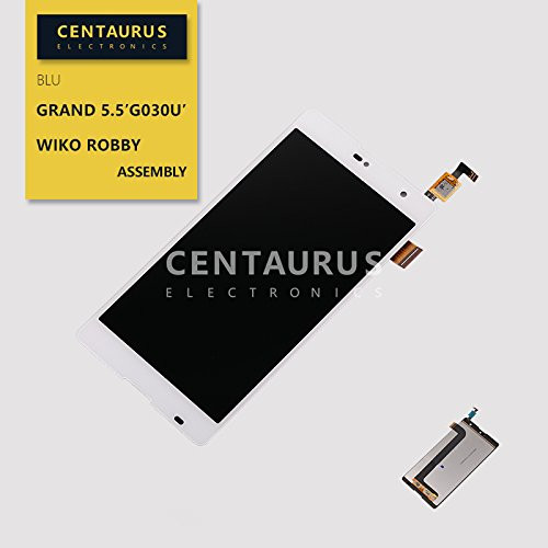 New Assembly For BLU Grand 5.5 HD G030U/Wiko Robby LCD Display Touch Screen Digitizer Glass Lens Replacement White USA