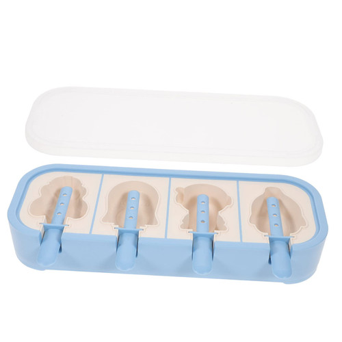 Abaodam Popsicle Mold Silicone Molds Ice Cream Making Tool Popsicle Diy Tools Ice Cream Making Molds Popsicle Diy Molds Ice Cream Molds Popsicle Maker Box Silica Gel Cartoon Child