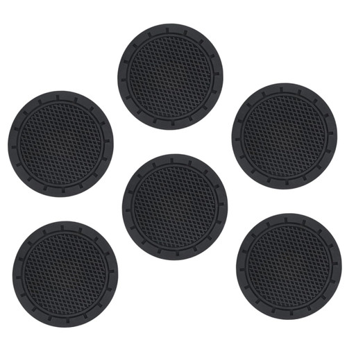 FUNOMOCYA 6pcs Non-Slip Insulation Coaster car Coasters car Drink Coaster PVC Coaster - Coaster Travel Cup Holder Glass Coasters for Drinks auto Coasters Car Cup Pads Round