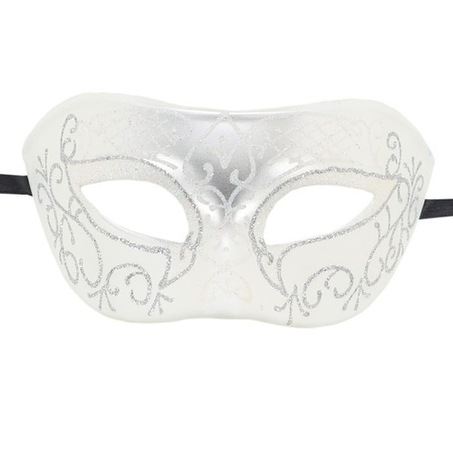 Coolwife Masquerade Mask Vintage Venetian Greek Roman Party Mardi Gras Masks (D White Silver) Coolwife Masquerade Mask Vintage Venetian Greek Roman Party Mardi Gras Masks (D White Silver)