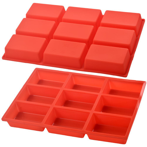 ionEgg Silicone Mini Loaf Pan, Non-Stick Mini Bread Pan, 9 Cavity Silicone Bread Baking Mold, for Mini Loaf Cake, Bread, Meatloaf, Pack of 2 ionEgg Silicone Mini Loaf Pan, Non-Stick Mini Bread Pan, 9 Cavity Silicone Bread Baking Mold, for Mini Loaf Cake, Bread, Meatloaf, Pack of 2