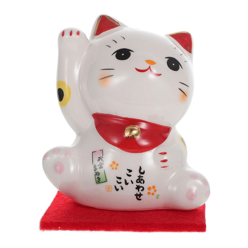 Theaque Mini Maneki Neko Set Cute Lucky Cat Figurines Innovative Lucky Fortune Cat Chinese Japanese Fengshui Statue for Car Interior Table Decor