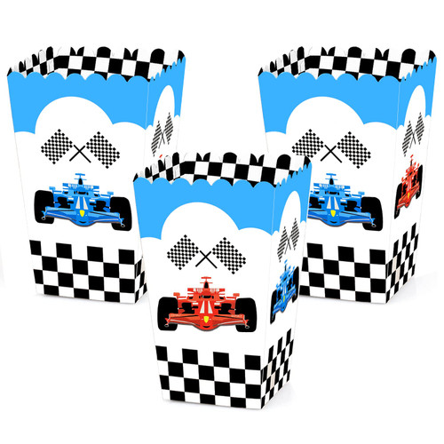 KOWLOON 24 Pieces Race Car Popcorn Treat Boxes Racing Party Favors Candy Goody Cookie Container Boxes for Birthday Party Baby Shower Themed Party Decorations KOWLOON 24 Pieces Race Car Popcorn Treat Boxes Racing Party Favors Candy Goody Cookie Container Boxes for Birthday Party Baby Shower Themed Party Decorations