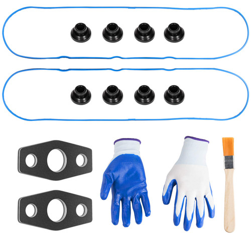 ORAEVY Valve Cover Gasket Set,Compatible with 4.8L 5.3L 5.7L 6.0L 6.2L 7.0L V8 Chevy Silverado Suburban Tahoe Trailblazer GMC Sierra Yukon Envoy Cadillac Escalade - Replace 12637683 VS50504R1