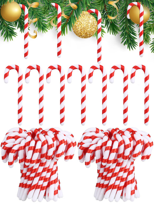 Christmas Candy Cane Ornaments Peppermint Candy Decorations Plastic Candy Canes for Crafts Mini Candy Cane Christmas Hanging Ornaments for Christmas Tree Home Decor(Cute Style, 100 Pcs) Christmas Candy Cane Ornaments Peppermint Candy Decorations Plastic Candy Canes for Crafts Mini Candy Cane Christmas Hanging Ornaments for Christmas Tree Home Decor(Cute Style, 100 Pcs)