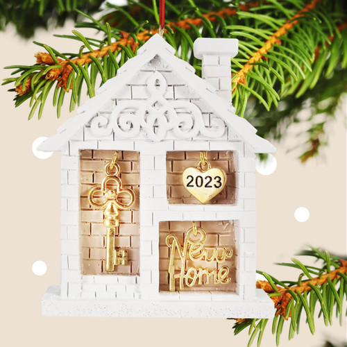 Christmas Ornament, New Home Christmas Ornament 2023, Christmas Tree Ornament Decor, Christmas Ornament Gifts Housewarming Gifts for New House New Homeowner
