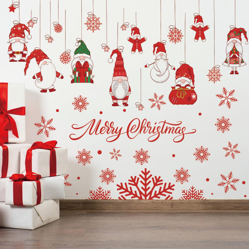 61.02 x 48.42 Inch Christmas Gnome Wall Decals Merry Christmas Gnome Wall Stickers Removable Christmas Gnome Wall Sticker Decor for Xmas Holiday Party Supplies Home Wall Decor 61.02 x 48.42 Inch Christmas Gnome Wall Decals Merry Christmas Gnome Wall Stickers Removable Christmas Gnome Wall Sticker Decor for Xmas Holiday Party Supplies Home Wall Decor