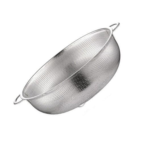FUNOMOCYA basket for washing vegetable metal sink strainer fine sieve Colander bowl drain basket bowl fruit strainer fine mesh strainer vegetable washing bowl Leaky basin Stainless steel