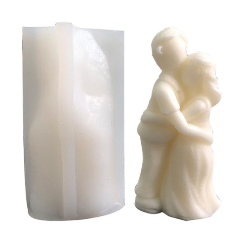 Scented Candle Silicone Mold Couple Aromatherapys Resin Molds Handmades Soap Candle Epoxy Casting Mold DIY Tool Couple Silicone Mold