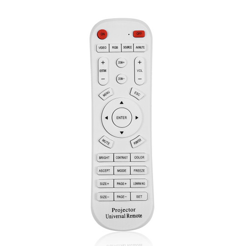 Universal Projector Remote Control, White Universal Remote Control for Projector Universal Smart Projector Controller