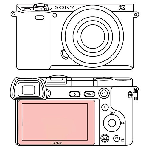 Martin Fields Overlay Plus Screen Protector with Advanced Glass Hard Coating for Sony A6500 / A6300 / A6000