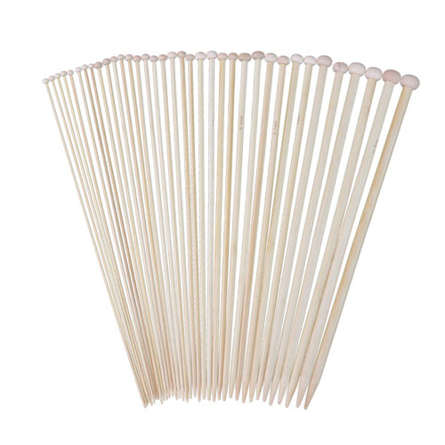 EXCEART 36 Pcs Bamboo Circular Needles Suit Knitting Kits Weave Knitting Needles Circular Knitting Needles Bamboo Knitting Needles for Sewing Wooden Pointed Needle Bamboo Weaving