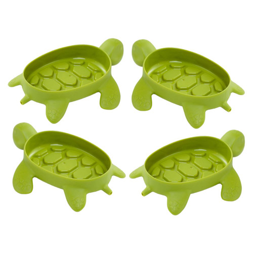 KONTONTY 4pcs Soap Holder Soap Storage Dish Kitchen Cleaning Sponge Holder Soap Drain Holder Soap Storage Tray Self-draining Soap Tray Cartoon Soap Tray Soap Container Drying Rack Pp Simple