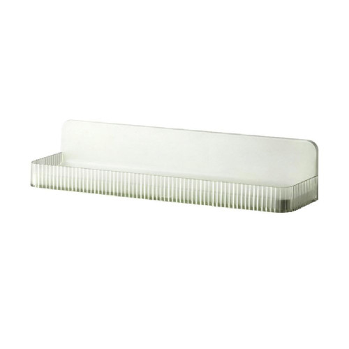 Arichmark Lengthen Plastic Dormitory Cosmetics Storage Rack Multifunction Wall Mounted Sponge Soap Organizer Bathroom Shelves Plastic Dormitory Cosmetics Holder Organizer Rack