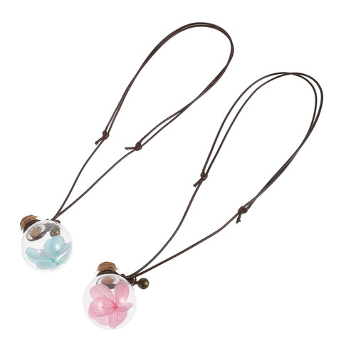 ERINGOGO 2Pcs Perfume Bottle Pendant car Perfume Pendant Essential Oil Diffuser for car Hanging Perfume Bottle Car Diffuser car Perfume vials Air Perfume Glass High Borosilicate Accessories