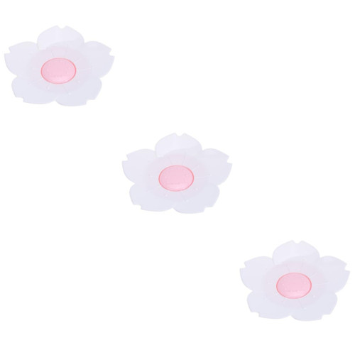 Cabilock 3pcs Flower soap Tray soapbox Shower soap Holder soapdish Bathroom soap Holder Travel soap Holder Travel soap case bar soap Holder bar soap case Soap Dish Child Bracket tub White