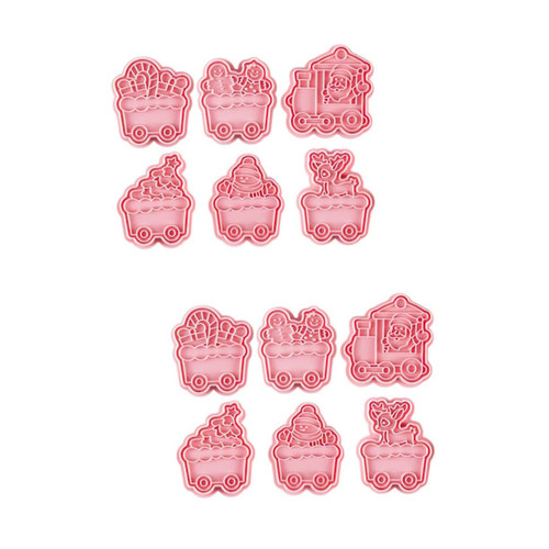 BESTOYARD Gingerbread Cookie Cutters 12 Pcs Christmas Cookie Cutters Stampers for Mini Cake Molds Household Tool Set Christmas Cookie Molds Thanksgiving Cookie Cutters
