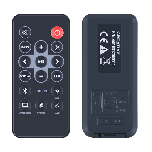 Replacement Sound Bar Remote Control Only Compatible for BlasterX Katana Creative Soundbar Stereo System