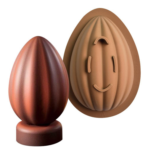 Easter Egg Silicone Mold for Chocolate, 3D Egg Shape Molds DIY Baking Candy Molds, Half Sphere Silicone Molds Baking for Easter Decorations, Party, Kids Gift