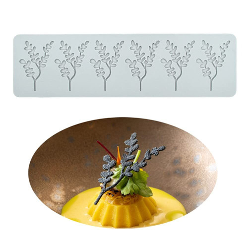 Silicone Mold 3D Hollow Leaf Lace Mat Fondant Molds Lace Pad Baking Cake Chocolate Candy Mold for Cupcake Decorating Tools Candy Mold Chocolate Sugar Craft Cake Decoration