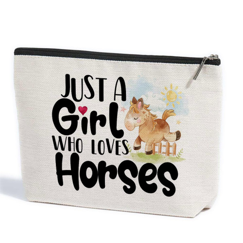 ZHAMEN Horse Stuff Makeup Bag Horse Gifts Makeup Pouch Horse Lover Gifts for Women Birthday Christmas for Her Friends Sister Daughter Equestrian Horse Rider Cosmetic Travel Bag ZHAMEN Horse Stuff Makeup Bag Horse Gifts Makeup Pouch Horse Lover Gifts for Women Birthday Christmas for Her Friends Sister Daughter Equestrian Horse Rider Cosmetic Travel Bag