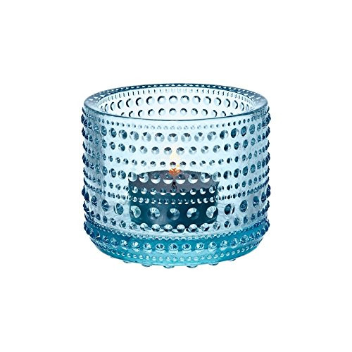 Iittala Kastehelmi Tealight Candleholders by Oiva Toikka (Light Blue)
