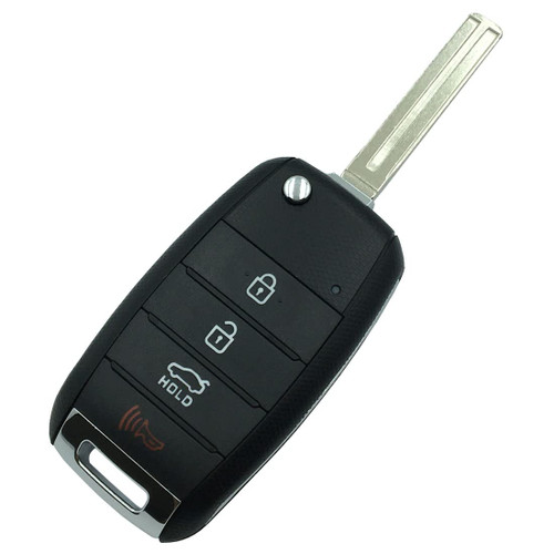 Replacement Key Fob Shell Case for Kia Soul Sorento Sportage Rio Forte Optima Carens Picanto 4 Buttons Keyless Entry Remote Car Key Fob Cover Casing with Uncut Blade Blank