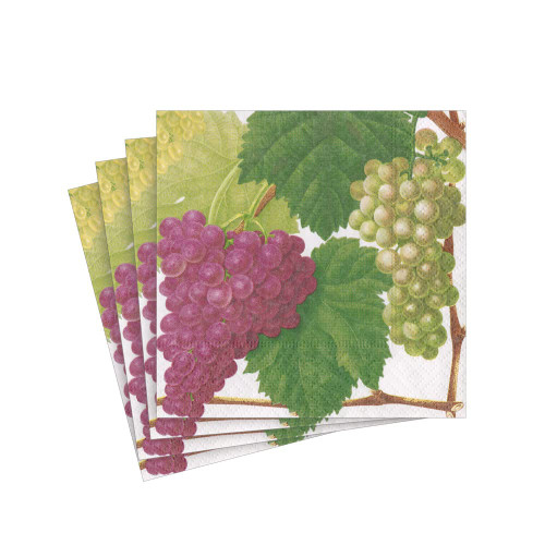 Arbor Boxed Paper Cocktail Napkins in White - 40 Per Box