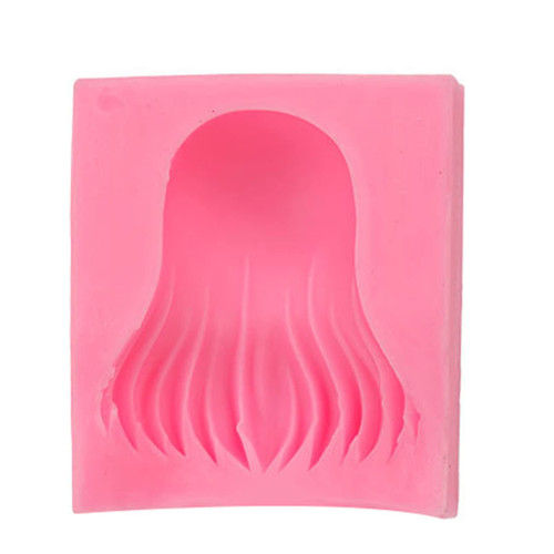 for Creative for Hair Shape Fondant Cake Silicone Mold Pastry Chocolate Mould Candy Ice Cube Mold DIY Baking Tool
