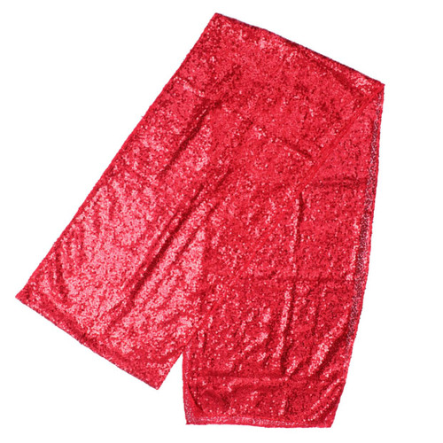 Mikinona Glitter Table Runner Sequin Table Runner for Wedding Coffee Table Runner Sequin Table Decoration red Sequins Dinner Party Coffee Table Cloth Party Supplies Table Cover Grace