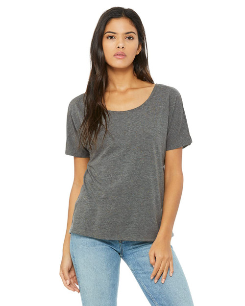 Bella + Canvas Ladies' Slouchy T-Shirt 2XL DP HTHR SPECKLED