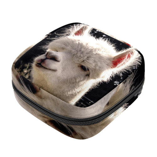 Makeup Bag Alpaca Animal Cute Cosmetic Bag Makeup Pouch Travel Toiletry Bag Organizer Storage Bag for Women Girls