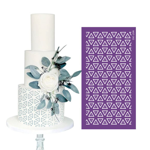 oAutoSjy Cake Decoration Stencils Template Wedding Party Cake Decorating Mold for Buttercream Cookie Fondant Dessert Spray Floral Cake Stencils DIY Cake Flower Edge Molding Baking Cloth Mesh Stencils
