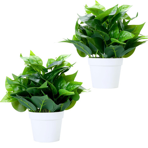 SUMMER FLOWER Fake Plants Indoor, Artificial Plants for Home Decor Indoor, Pothos Small Faux Plants for Living Room Decor Artificial Potted Plants for Indoor Outdoor Shelf Home Office Decor?White Pot? SUMMER FLOWER Fake Plants Indoor, Artificial Plants for Home Decor Indoor, Pothos Small Faux Plants for Living Room Decor Artificial Potted Plants for Indoor Outdoor Shelf Home Office Decor?White Pot?