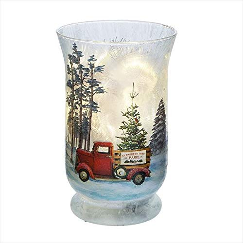 Midwest-CBK 157817 Truck with Winter Scene Lighted LED Traditional Vase Midwest-CBK 157817 Truck with Winter Scene Lighted LED Traditional Vase