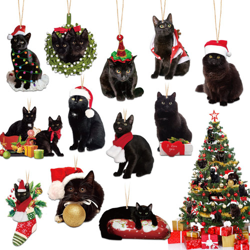 36 Pcs Christmas Ornament Black Cat Christmas Wooden Ornament Black Cat Christmas Hanging Decor Cute Black Cat Xmas Ornament for Tree Cat Lovers Gift Black Cat Gift Car Hanging Ornaments 36 Pcs Christmas Ornament Black Cat Christmas Wooden Ornament Black Cat Christmas Hanging Decor Cute Black Cat Xmas Ornament for Tree Cat Lovers Gift Black Cat Gift Car Hanging Ornaments