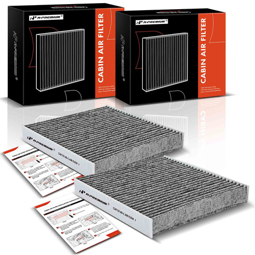 A-Premium 2-PC Cabin Air Filter with Activated Carbon Compatible with Infiniti, Nissan & Mitsubishi Models - Altima, Maxima, Murano, Sentra, FX35, FX45, G35, Lancer, Outlander - Replace# CF10140