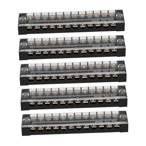 ULTECHNOVO 5pcs Terminal Connectors Cable Connector Terminal Strip Electrical Wire Terminal Connector Terminal Barrier Strip Spiral Isolation Zone