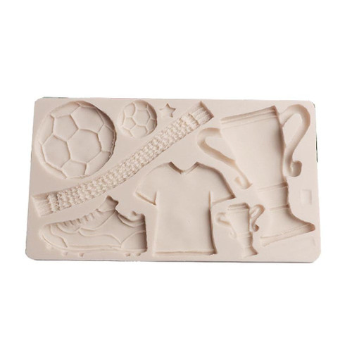 3D Football Cup Sport Theme Silicone Mold DIY Cake Pastry Decor Baking Mold For Making Chocolate Fondant Molds Nonstick Chocolate Moulds