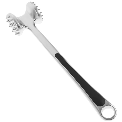 Angoily Meat Tenderizer Stainless Steel Meat Hammer Beef Hammer Steak Tenderizer Cooking Mallet Food Hammer Tenderizer Kitchen Mallet Meat Masher Tool Hammer Mallet Tool Marinade Manual