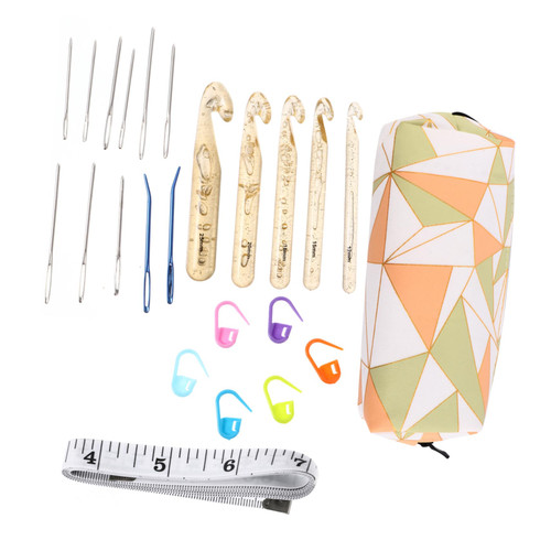 COHEALI 1 Set Crochet Set Yarn for Crocheting Knitting Needles Craft Yarn Crochet Hooks Sewing Crochet Needle Large-Eye Blunt Needles Weaving Kit Knitting Tools Sewing Needle Big Eyes Abs